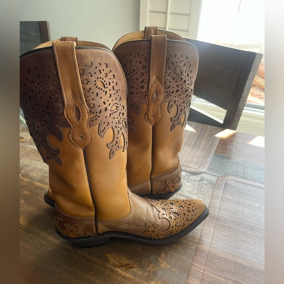 Cavendars old West leather cowgirl boot size 7.5 - Picture 6 of 8